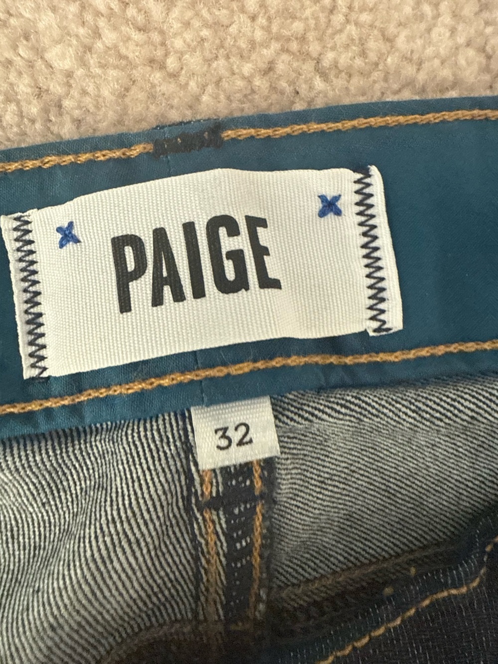PAIGE Skyline Bootcut Jeans Dark Wash Mid Rise Stretch Denim - Picture 3 of 6